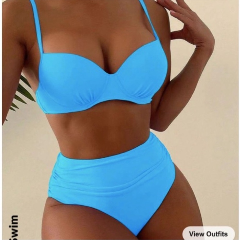 SHEIN Bright Blue Bikini Set